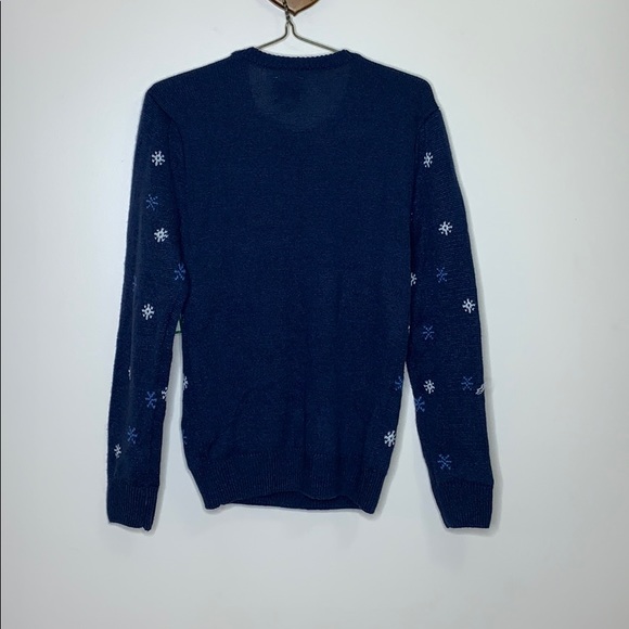 Kohl’s | Christmas Sweater Navy Blue Deer Two Beers Holiday Sweater Unisex NWT S - Picture 7 of 10